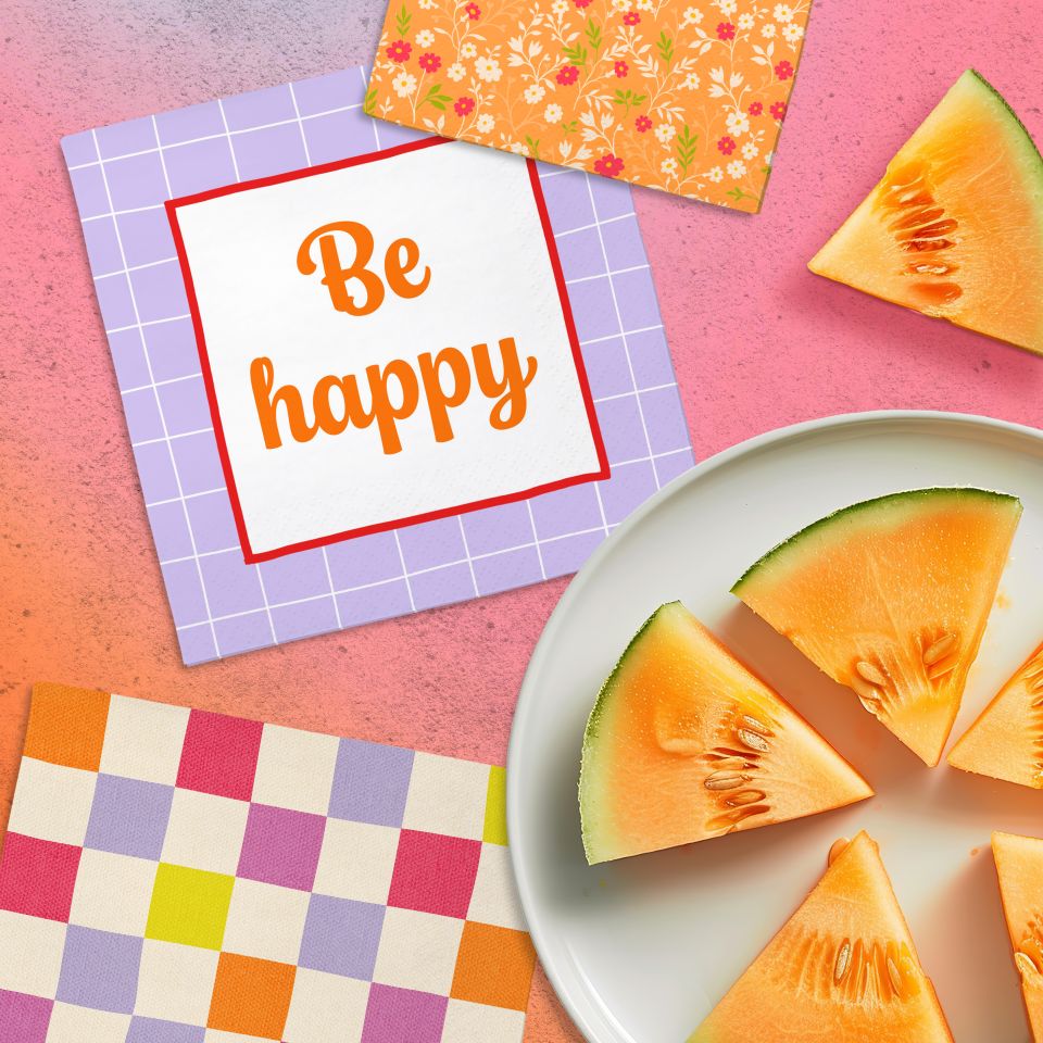 Image - Stimmungsbild Servietten Be Happy