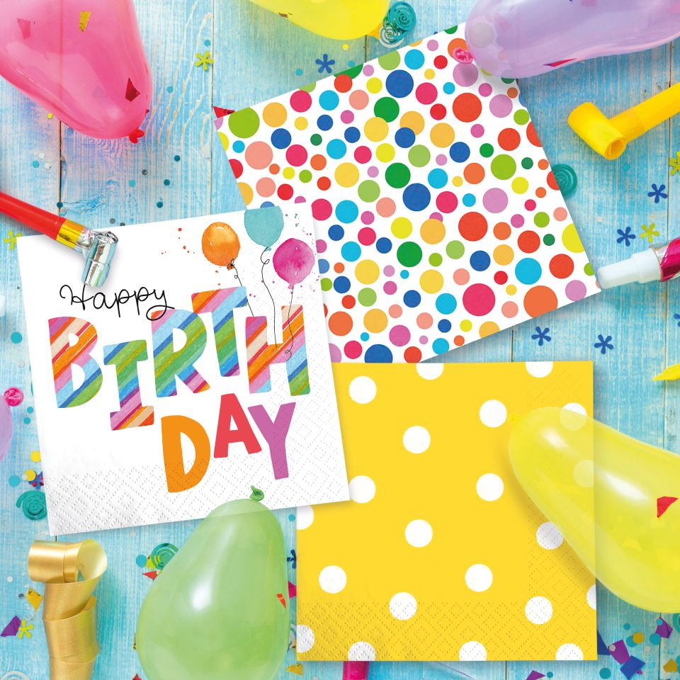 Image - Servietten Geburtstag Mood