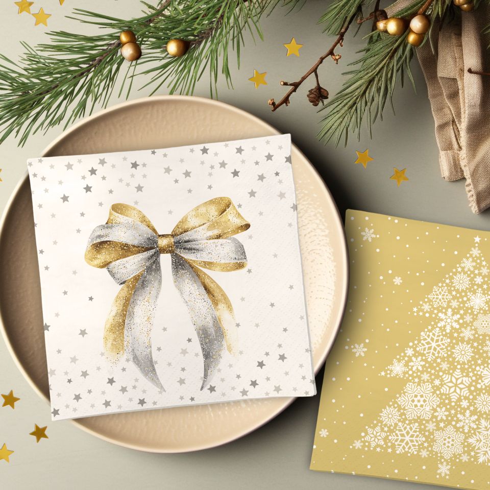 Image - Stimmungsbild Servietten Glitter Bow